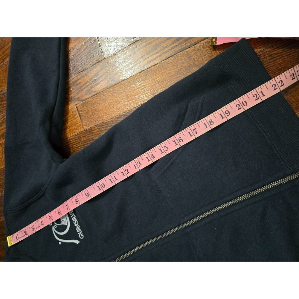 Quiksilver Black Surf Hoodie Sweatshirt Medium - Picture 11 of 12